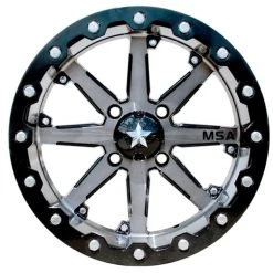 MSA M21 Lok 15x7, 4/156 Beadlock - Gunmetal Black