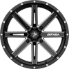 M41 Boxer 15x7 Gloss Black Milled +10MM 4/137 2 M41 Boxer 15x7 Gloss Black Milled +10MM 4/137 -ITP tire-shop Boxer Front L 4