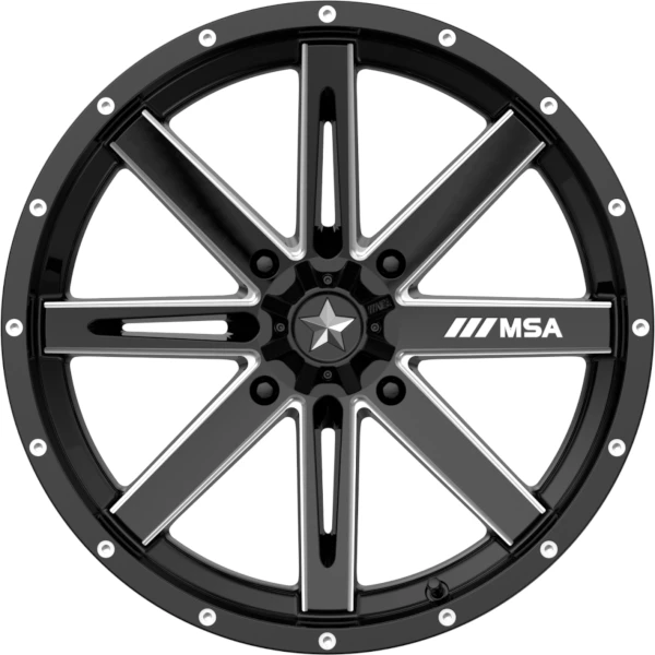 M41 Boxer 18x7 Gloss Black Milled +10MM 4/137 3 M41 Boxer 18x7 Gloss Black Milled +10MM 4/137 - Image 2