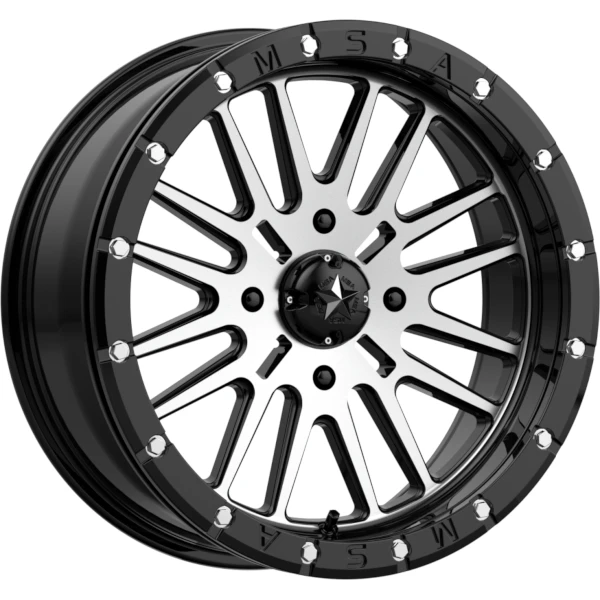 M37 Brute BL 16x7 Gloss Black Machined +10MM 4/137 3 M37 Brute BL 16x7 Gloss Black Machined +10MM 4/137
