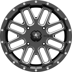 M35 Bandit 20x7 Gloss Black Milled 4/156