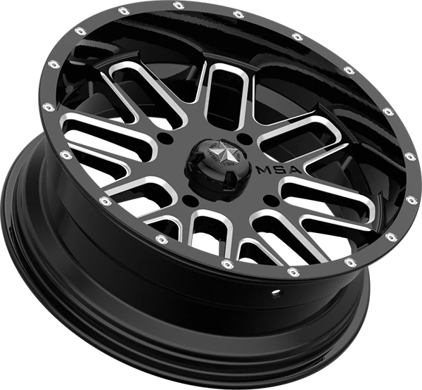 M35 Bandit 22x7 Gloss Black Milled 4/137 4 M35 Bandit 22x7 Gloss Black Milled 4/137 - Image 2