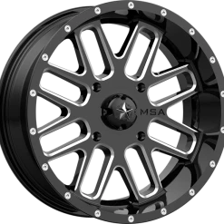 M35 Bandit 20x7 Gloss Black Milled 4/137 7 M35 Bandit 20x7 Gloss Black Milled 4/137 -ITP tire-shop MA 350 4 L 3