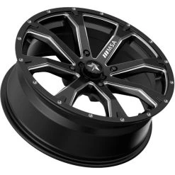 M42 Bounty 14x7 4/110 Satin Black Milled +10 Wheel