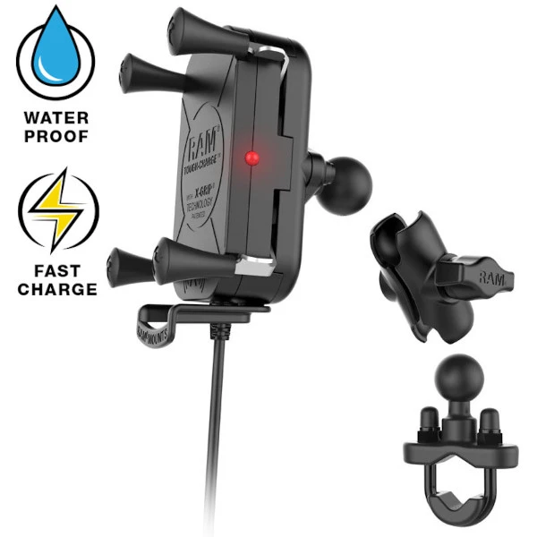 RAM Tough-Charge Waterproof Wireless Charging Motorcycle Mount 4 RAM Tough-Charge Waterproof Wireless Charging Motorcycle Mount - Image 2