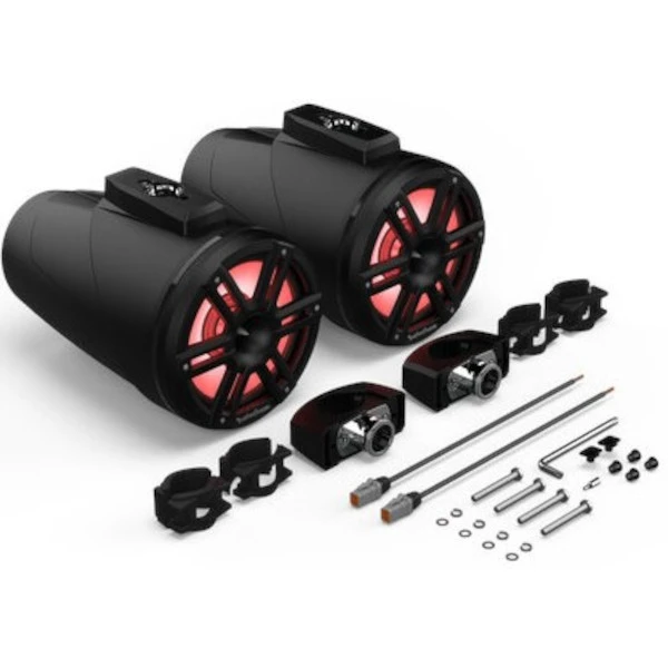 Rockford Fosgate M2 8 Inch Color Optix 2-Way Horn Wake Tower Speakers - Black 7 Rockford Fosgate M2 8 Inch Color Optix 2-Way Horn Wake Tower Speakers - Black - Image 5