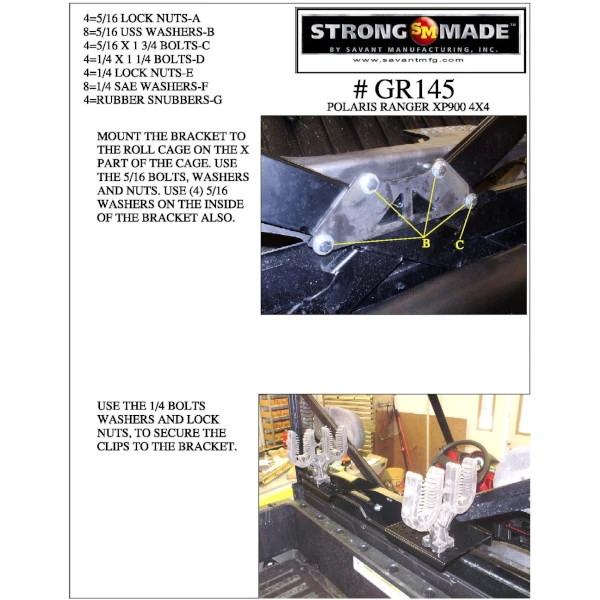 Ranger 900 Cage Mounted Gun Rack 3 Ranger 900 Cage Mounted Gun Rack