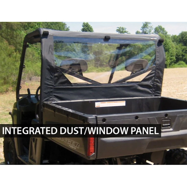 Seizmik Soft Rear Windshield & Soft Top Kit- Polaris Full Size Round Tube Ranger 3 Seizmik Soft Rear Windshield & Soft Top Kit- Polaris Full Size Round Tube Ranger